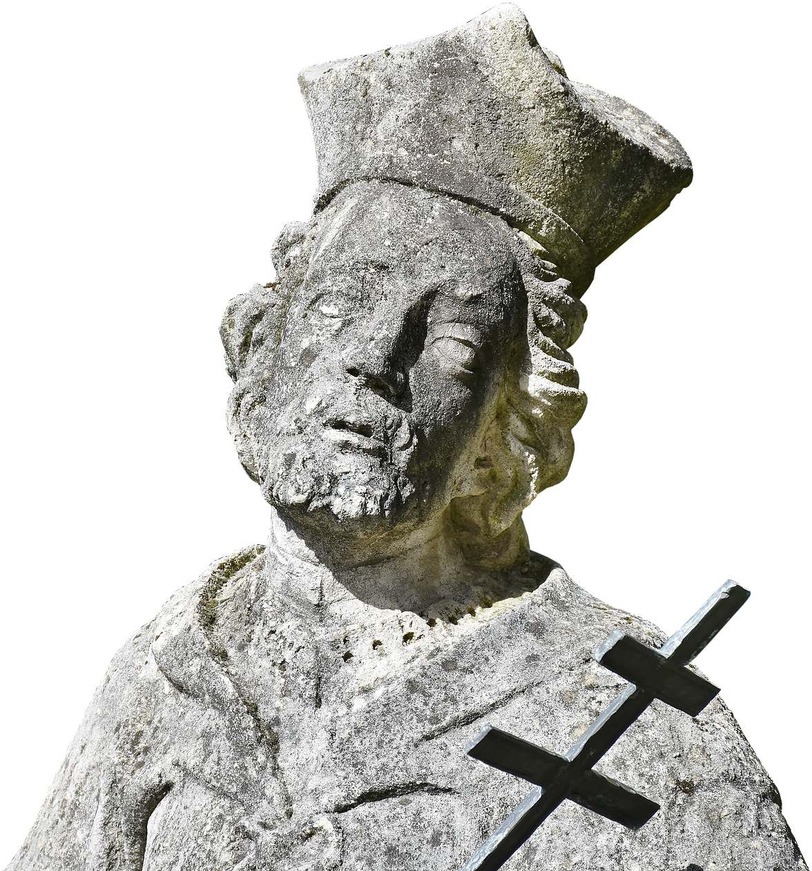 Statue Stone Sculpture - Sculpture (1271x1280), Png Download