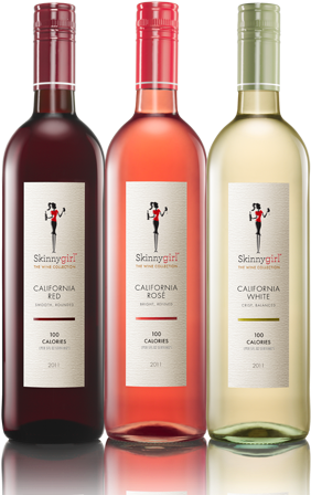 Skinny Girl Rose Wine (289x447), Png Download