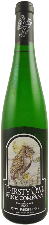Wine Bottle - Thirsty Owl Dry Riesling (171x761), Png Download