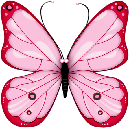 Lacarolita Sweet Heart Butterfly1 - Transparent Background Butterfly Clipart (496x500), Png Download