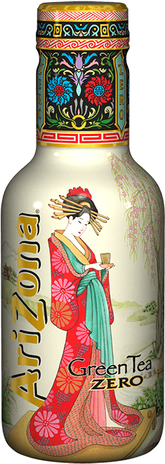 Green Tea Zero - Arizona Green Tea Diet Glass Bottle (800x800), Png Download
