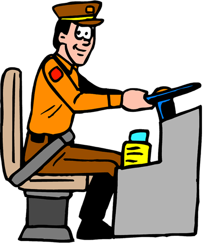 Image Of School Bus Driver Clipart School Bus Driver - School Bus Driver Clipart (419x500), Png Download