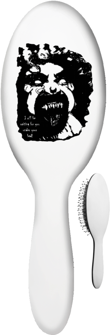 Snappy The Clown Black Hb Hair Brush - Cartoon (1155x1155), Png Download