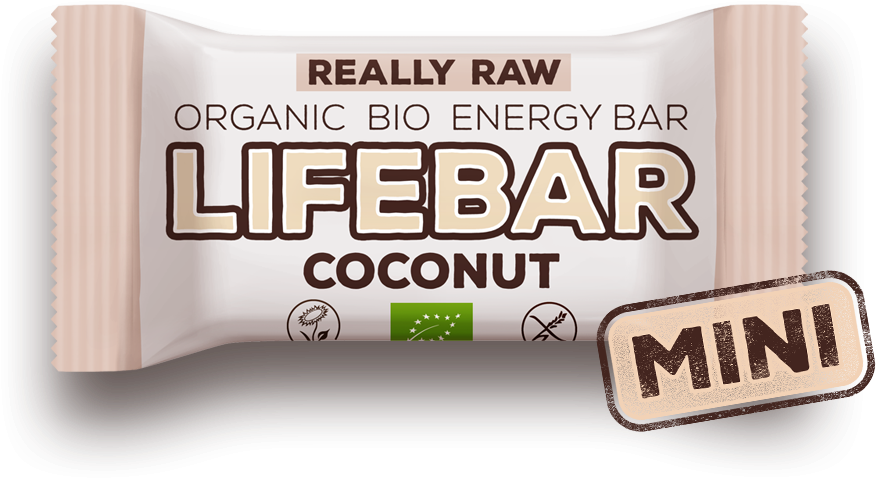 Raw Organic Coconut Mini Lifebar - Lifefood Organic Coconut Lifebar 15 X 47g (1200x1200), Png Download