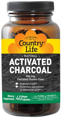 Country Life Natural Activated Charcoal - Country Life - Omega-3 Fish Oil 1000 Mg - 100 Softgels (400x400), Png Download