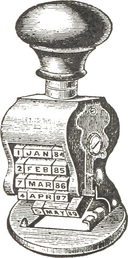 Vintage Date Stamp - Postage Stamp (715x920), Png Download