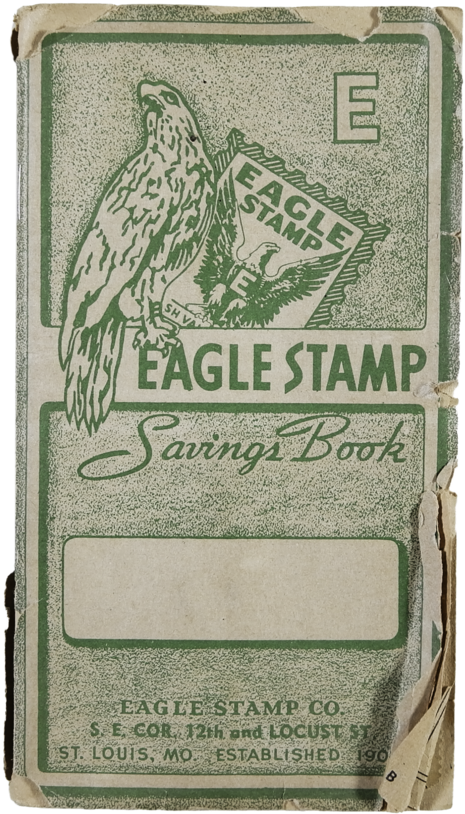 Vintage Eagle Stamp Booklet (1000x1250), Png Download