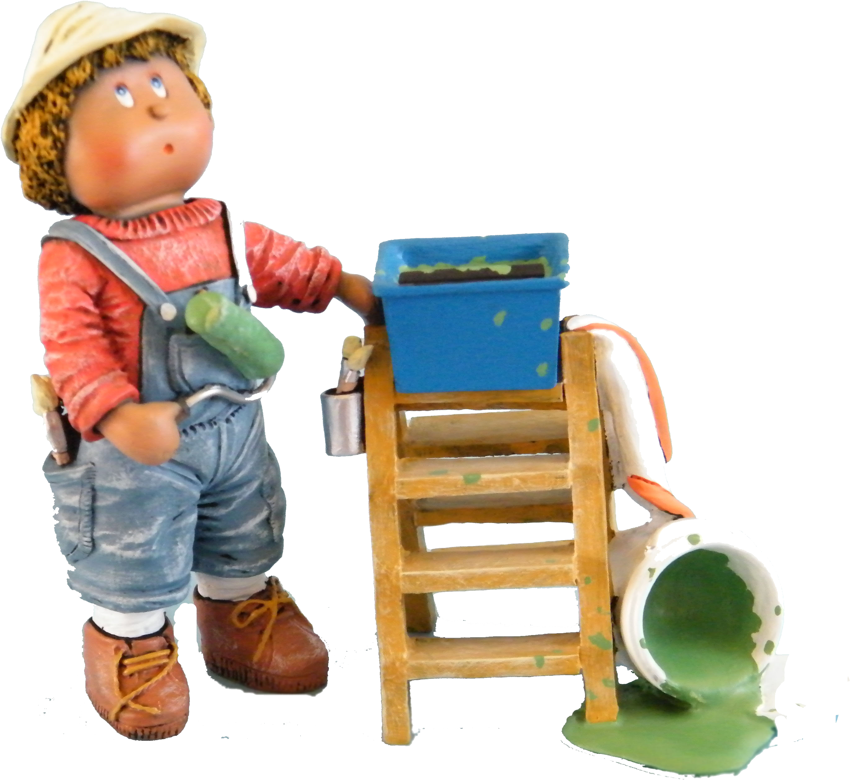 Muñeco Pintor - Sitting (3648x2736), Png Download