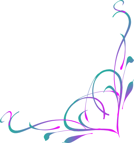 Corner Art Swirl Designs (564x600), Png Download