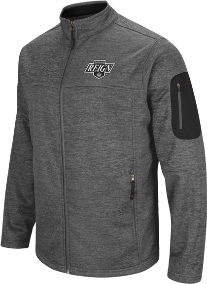 Ontario Reign Primary Logo Anchor Full Zip Jacket - Colosseum Maryland Terrapins Charcoal Anchor Full-zip (500x667), Png Download