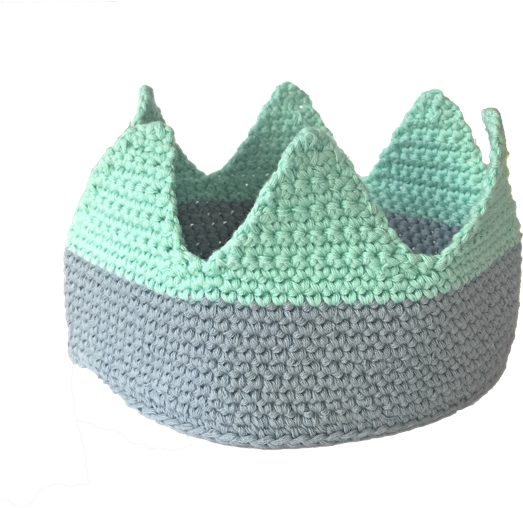 Mint & Blue Crown - Blue (800x800), Png Download