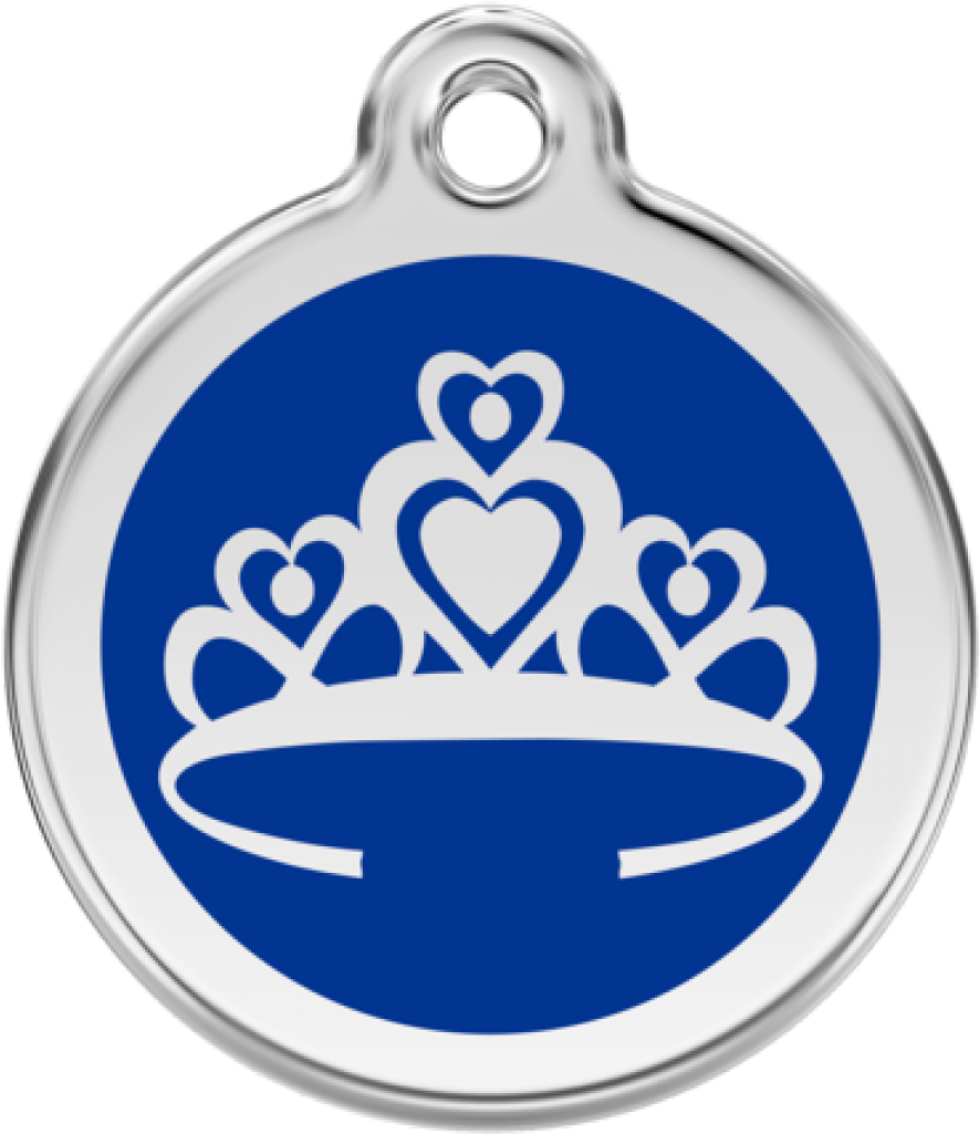Red Dingo Crown Pet Id Tag - Black (1200x1200), Png Download