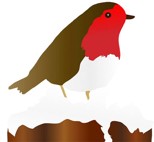 Reindeer Clipart Robin - Robin Clipart Png (531x488), Png Download