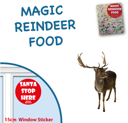 Magic Santa Key - Reindeer Christmas Card (460x410), Png Download