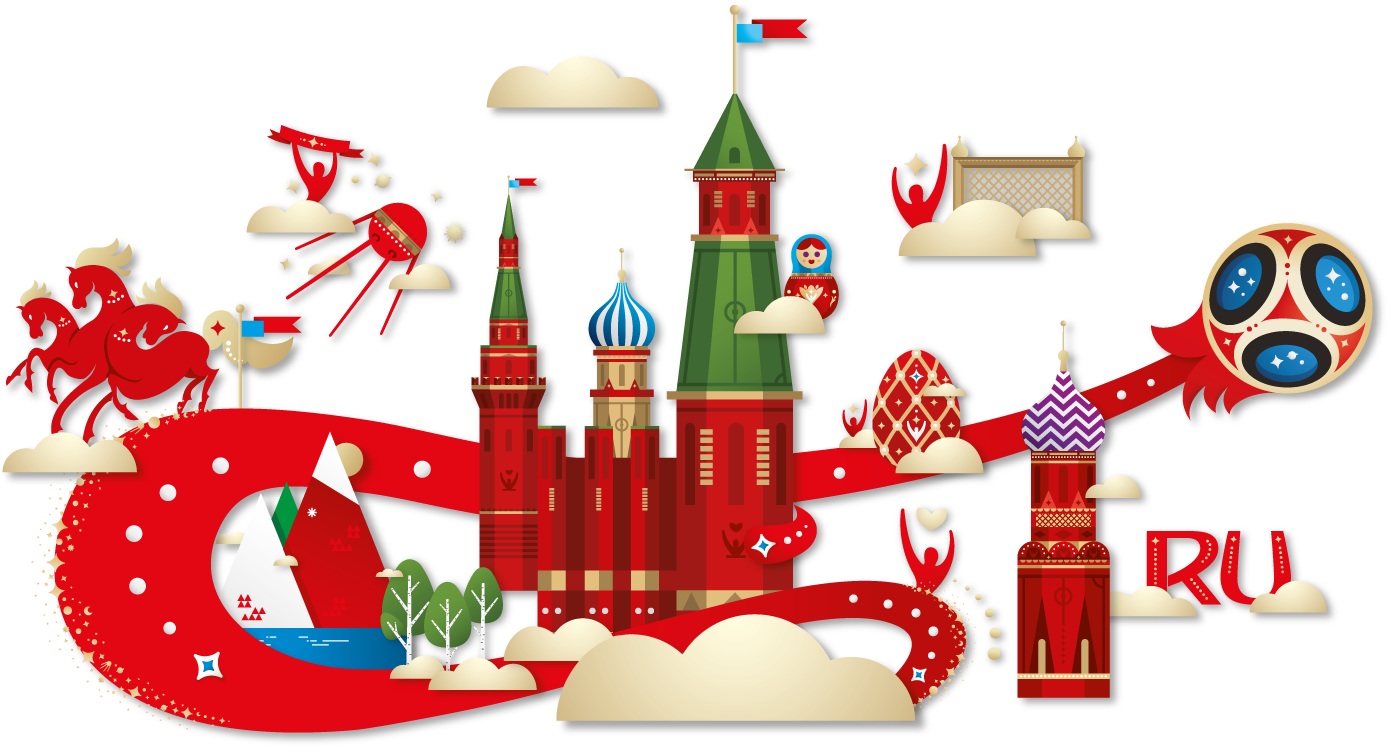 Rusia Saludo - 2018 Fifa World Cup Russia Png (1488x897), Png Download