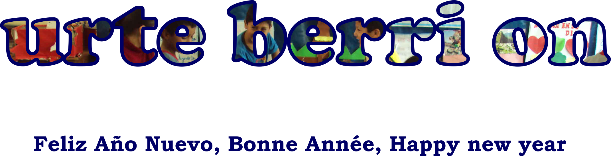 Urte Berri On Feliz Año Nuevo Bonne Année Happy New - Happiness Is Being Married - Anonymous Tile Coaste (2143x547), Png Download
