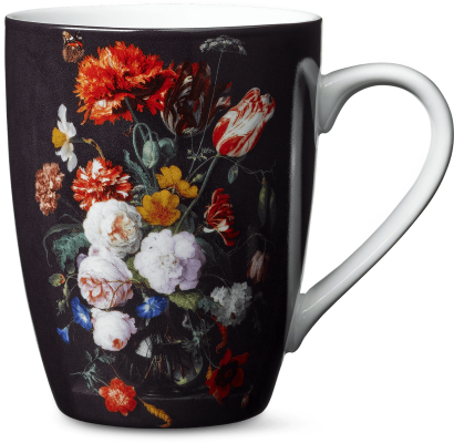 Mug In Gift Box - Still Life With Flowers In A Glass Vase (560x420), Png Download