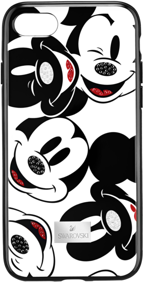 Home / Accessories / Smartphone Cases / Mickey Face - Swarovski Mickey Mouse Phone Case (600x600), Png Download