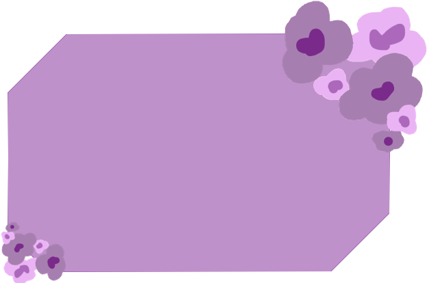 Purple Flower Box (647x413), Png Download