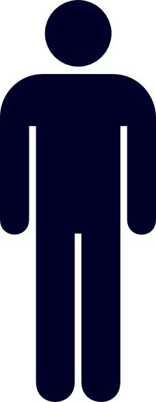 Similar Cliparts - - Human Icon Png Blue (228x587), Png Download
