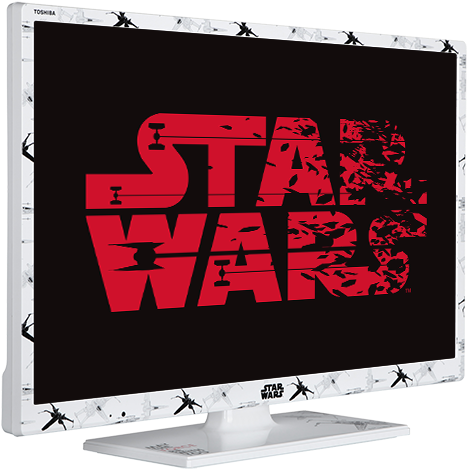 24" Toshiba Hd Ready Star Wars Tv Perspective Thumbnail - Toshiba 24sw763db 24 Inch, Hd Ready, Freeview Play, (425x425), Png Download