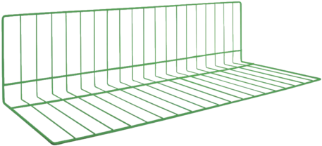 Wire Fence Divider Green 30" X 12" - Wire Shelf Divider 24"l With 12" (480x480), Png Download