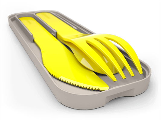 Mb Pocket Color - Monbento Mb Pocket Colour Cutlery Set (532x532), Png Download