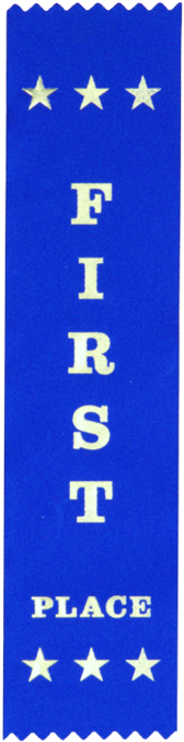 25 First Place Award Ribbons 200 X 50 Mm - Place Ribbon (200x705), Png Download