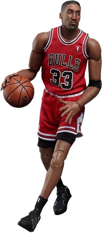 Nba Basketball - Scottie Pippen Full Body (330x742), Png Download