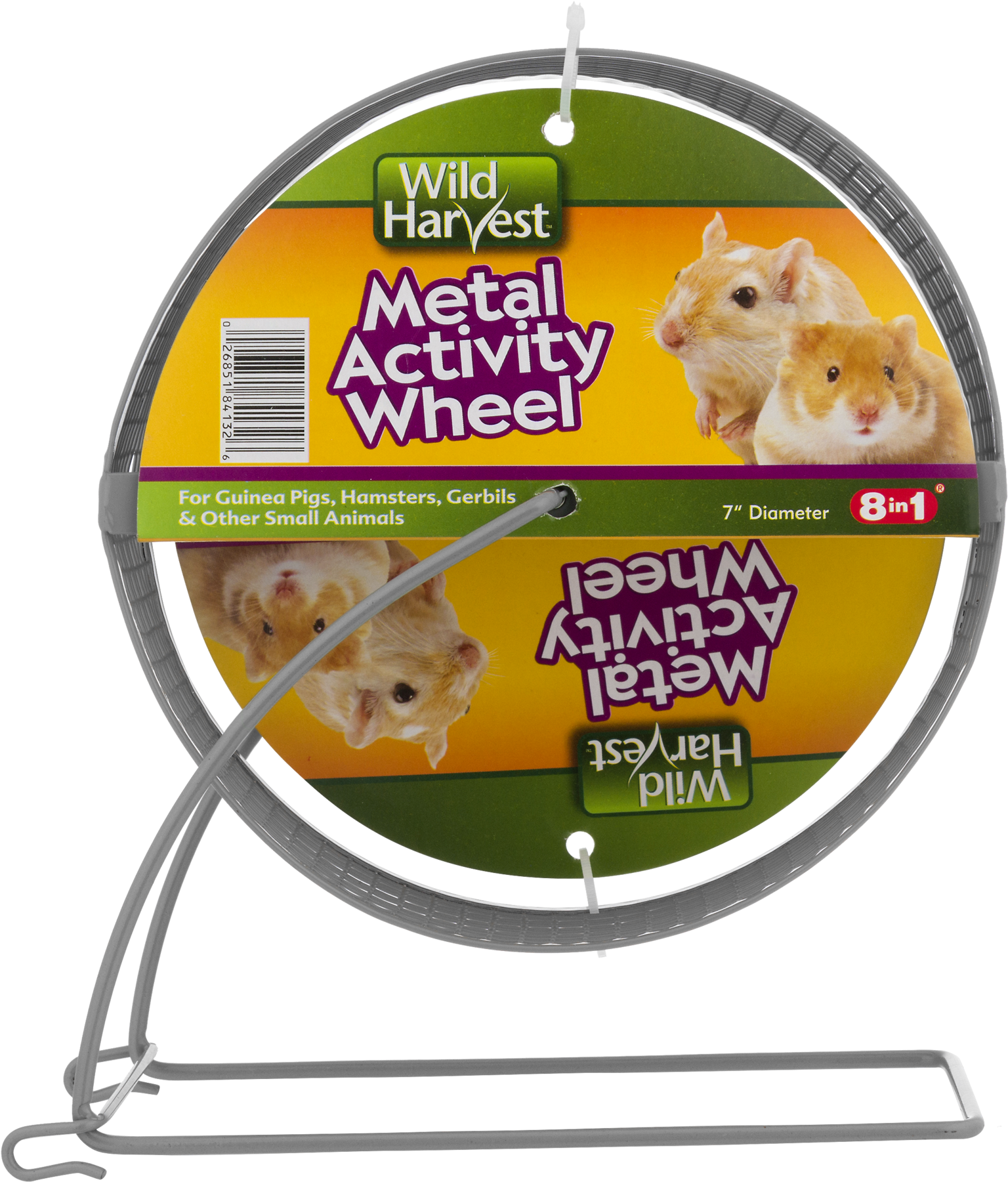 Wild Harvest 7" Metal Activity Wheel For Small Animals, - Wild Harvest P-84138 Natural Millet And Treat Holder (1800x1800), Png Download