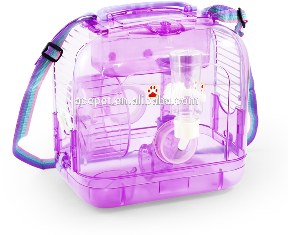 Plastic Transparent Travel Hamster Cage - Cage (1000x864), Png Download