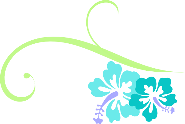 Hibiscus Clipart Swirl - Hibiscus Clip Art (600x403), Png Download