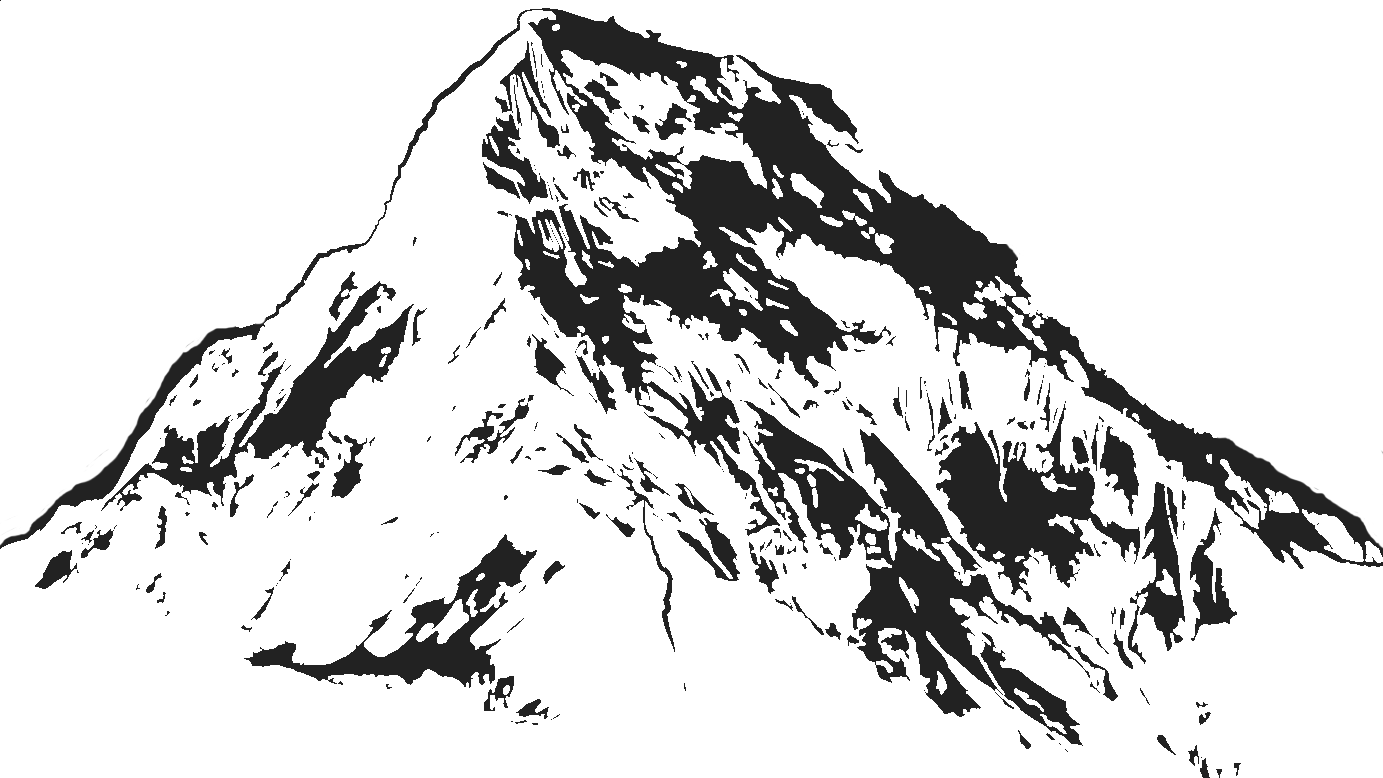 Mountain Drawing Transparent (1383x778), Png Download