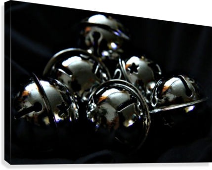 Silver Bells Canvas Print - Skull (429x344), Png Download