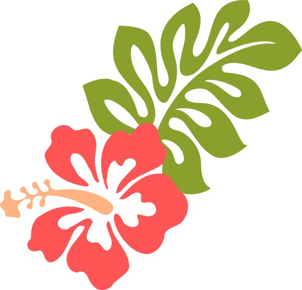 Coral Hibiscus Clip Art - Hibiscus Clip Art (600x576), Png Download