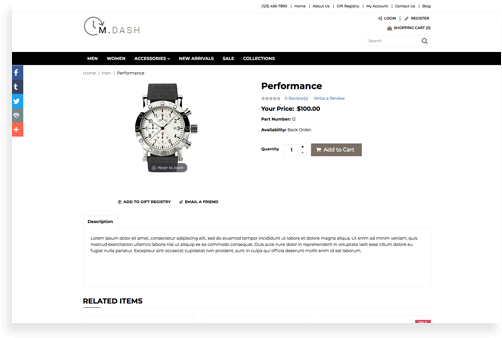 Website Product Page - Product (527x356), Png Download