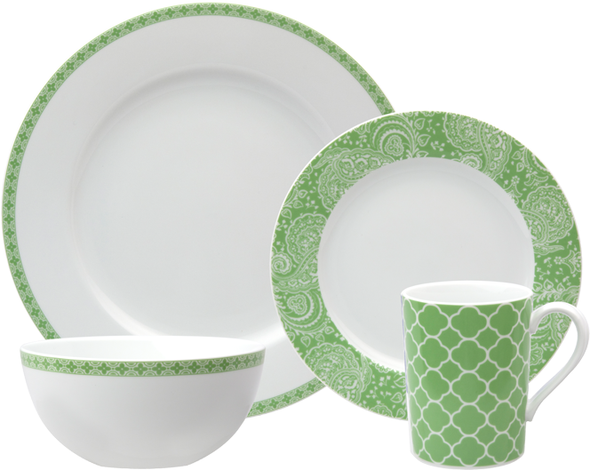 Faithful 4-piece Place Setting - Nikko Ceramics Faithful Dinnerware Set (16-piece) (720x720), Png Download
