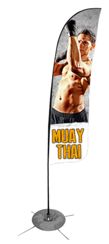 Muay Thai Feather Flag - Wind Flag (480x480), Png Download
