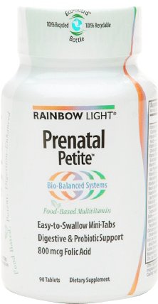Prenatal Petite - Rainbow Light Prenatal Multivitamin - Petite Mini Tab (287x454), Png Download