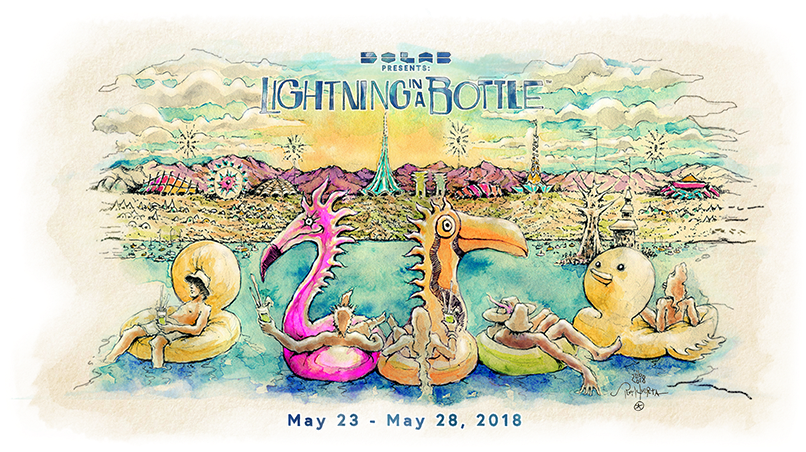 Boutique Camping A Tickets Thu May Event - Lightning In A Bottle 2018 (840x463), Png Download