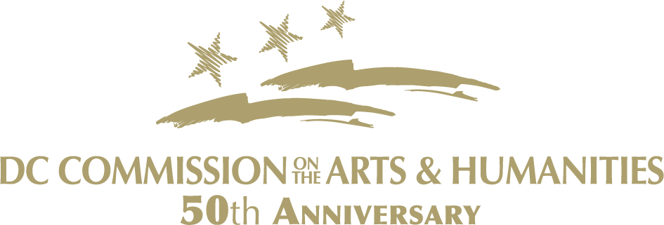Cah Logo 50th Gold - Dc Commission On Arts And Humanities Logo (945x321), Png Download