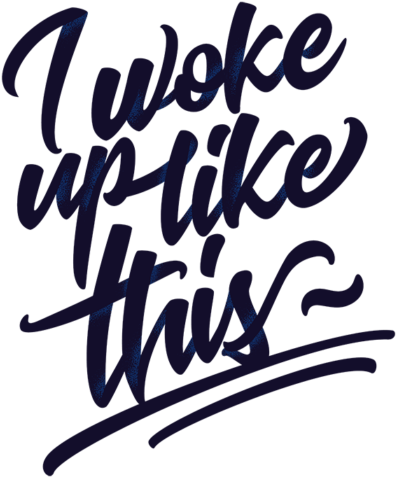 Woke Up Like This Png (441x504), Png Download