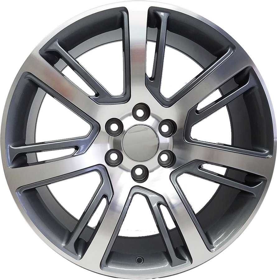 Cadillac Escalade Style, Gunmetal With Machined Face - 22x9 Cadillac Escalade Style (936x936), Png Download