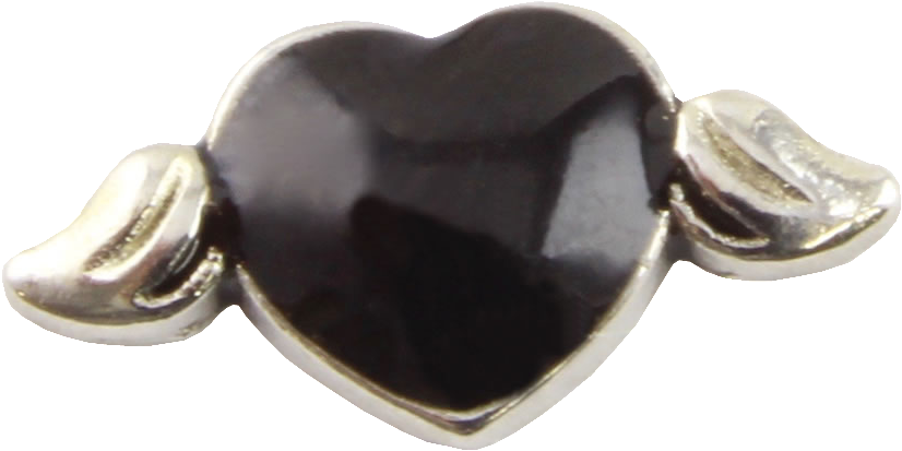 Black Heart Wings Charm - Infinity Love Hd Charm Set (1024x1024), Png Download