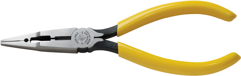 Png Vdv026049 - Klein Connector Crimping Long-nose Pliers (1 Each) (1000x1000), Png Download