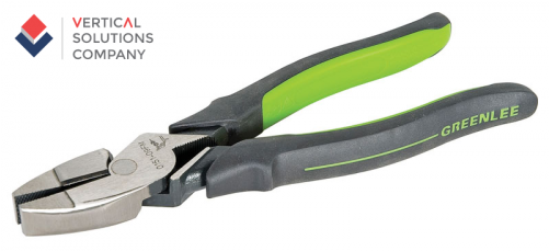 Greenlee 0151-09cm Side Cut Pliers With Crimper, High (500x500), Png Download