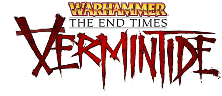 Vermintide Logo For White Backgrounds - Warhammer End Times Vermintide Logo (800x361), Png Download