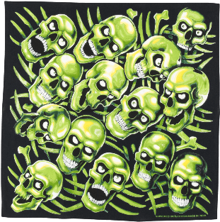 Skull Pile Bandana - Supreme Skull Pile Bandana (600x360), Png Download
