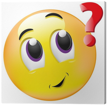 Cuadro En Lienzo Smiley - Émoji Point D Interrogation (400x400), Png Download