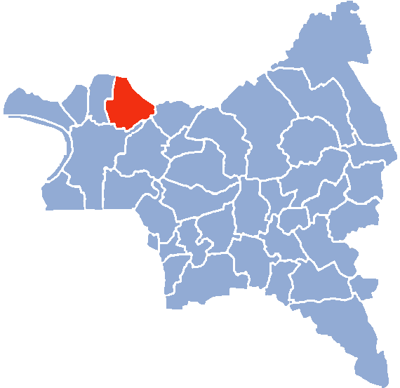 Carte Seine Saint Denis Stains - Carte De Clichy Sous Bois (611x552), Png Download